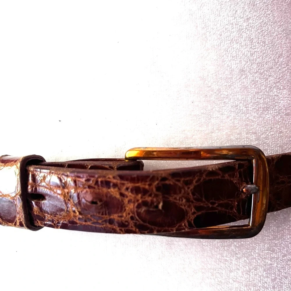 Vintage Men’s Stylugator Genuine Alligator Belt